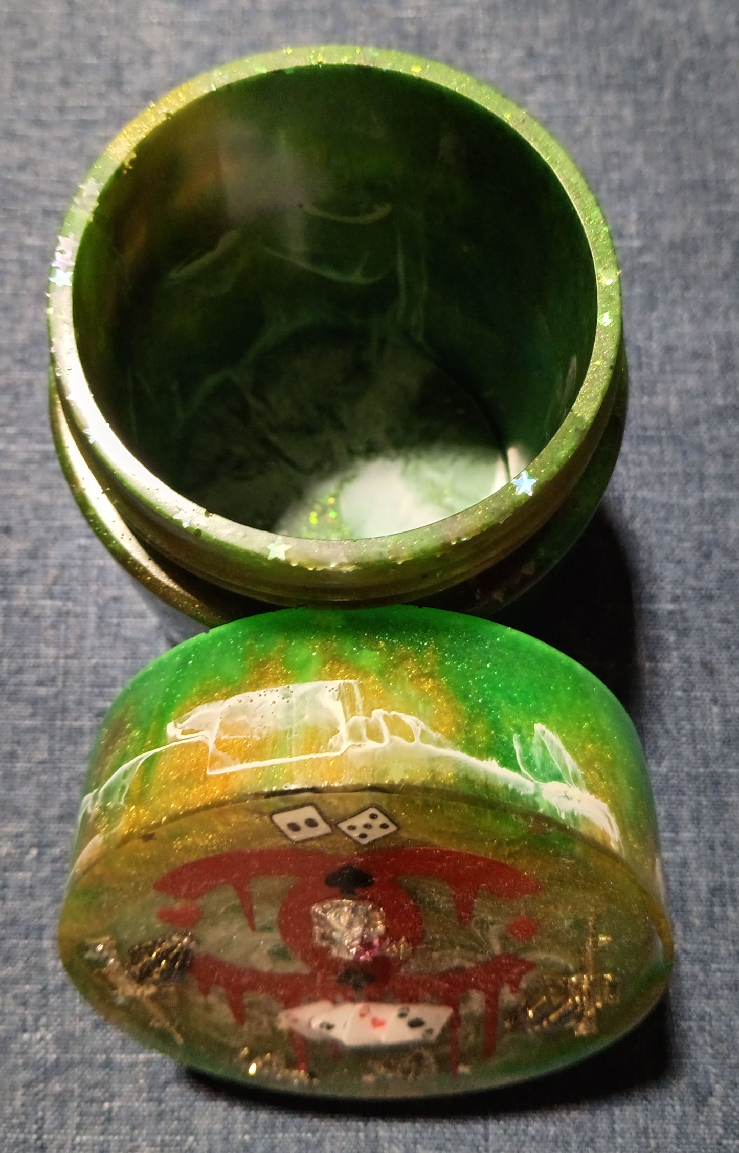 Green, Yellow, Gold, & White - Big Jar