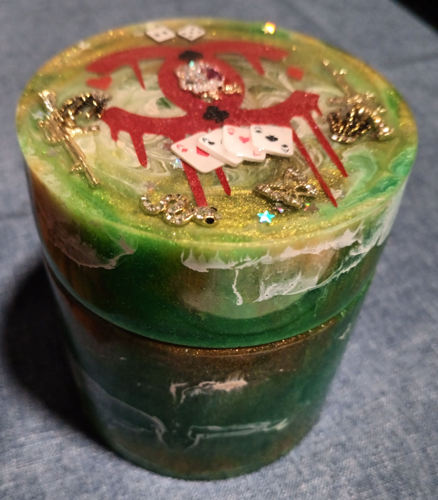 Green, Yellow, Gold, & White - Big Jar