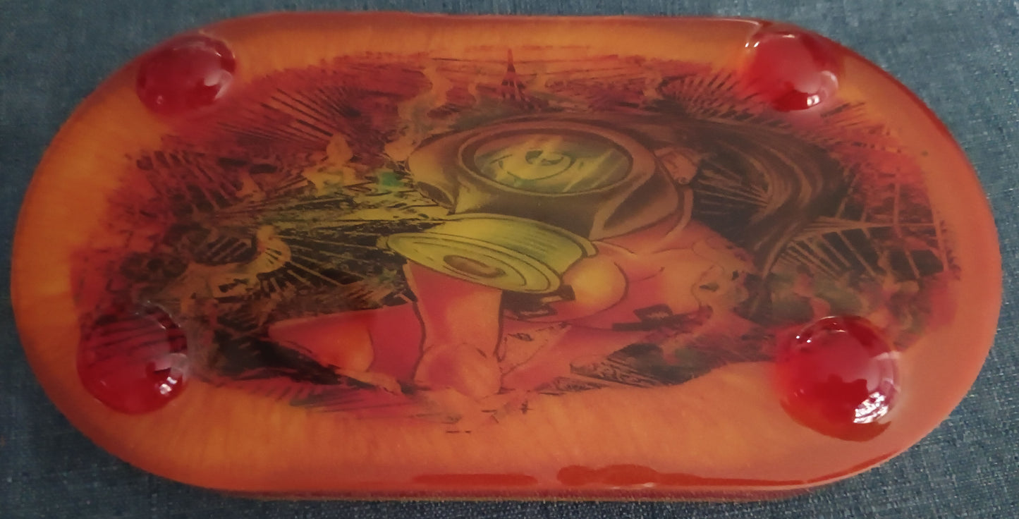 Orange Rasta - Medium Oval Tray