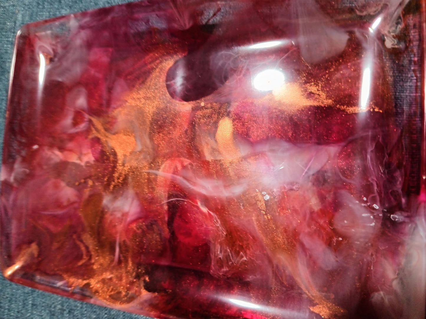 Red, White, & Glod - Small Rectangle Tray