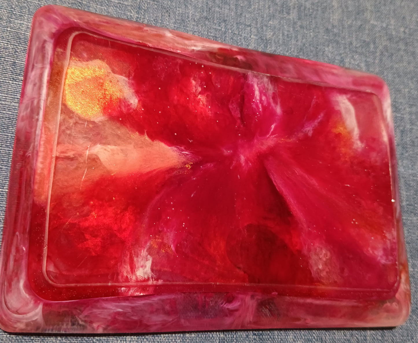 Red, White, & Glod - Small Rectangle Tray