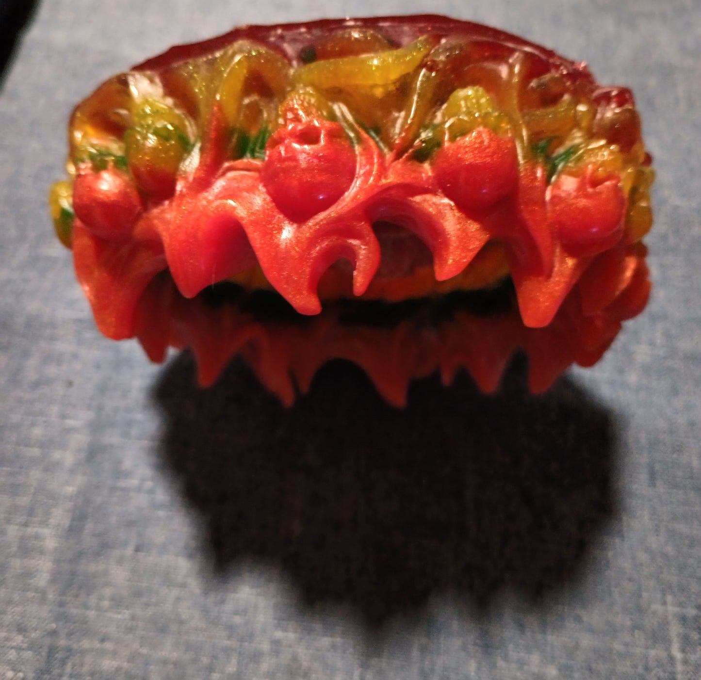 Red, Yellow, & Green - Bone Ashtray - GLOW