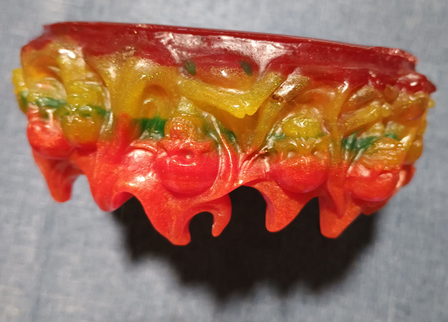 Red, Yellow, & Green - Bone Ashtray - GLOW