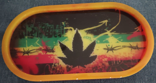 Orange Rasta - Medium Oval Tray